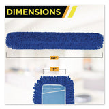 Gritt Commercial Microfiber Looped Dust Mop Pad Head, 60 x 5, Blue, 6/Pack (GCEGRI182606PK) Case of 6