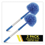Gritt Commercial Cobweb/Corner Duster Brush with 20" Pole, 2/Kit (GCEGRI1082PK) Each