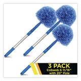Gritt Commercial Cobweb/Corner Duster Brush with 20" Pole, 3/Kit (GCEGRI1083PK) Each