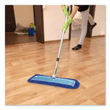 Gritt Commercial All-In-One Microfiber Dust Mop Set with Telescopic Handle, 36 x 5, Blue Microfiber Head, 40" to 72" Silver Aluminum Handle (GCEGRI17436T) 1 KT