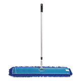 Gritt Commercial All-In-One Microfiber Dust Mop Set with Telescopic Handle, 48 x 5, Blue Microfiber Head, 40" to 72" Silver Aluminum Handle (GCEGRI17448T) 1 KT