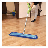 Gritt Commercial All-In-One Microfiber Dust Mop Set with Telescopic Handle, 48 x 5, Blue Microfiber Head, 40" to 72" Silver Aluminum Handle (GCEGRI17448T) 1 KT