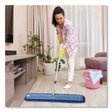 Gritt Commercial All-In-One Microfiber Dust Mop Set with Telescopic Handle, 60 x 5, Blue Microfiber Head, 40" to 72" Silver Aluminum Handle (GCEGRI17460T) 1 KT