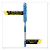Gritt Commercial Flexible Wand Duster with Microfiber and Chenille Sleeve and 20" Pole, 2/Kit (GCEGRI17520I2PK) Each