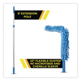 Gritt Commercial Flexible Wand Duster with Microfiber and Chenille Sleeve and 6 ft Telescopic Pole, 2/Kit (GCEGRI1756F2PK) Each
