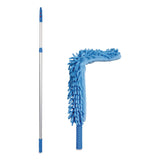 Gritt Commercial Flexible Wand Duster with Microfiber and Chenille Sleeve and 6 ft Telescopic Pole, 2/Kit (GCEGRI1756F2PK) Each