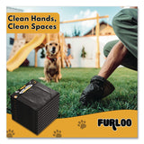 Furloo Pet Waste Station Header Heavy-Duty Leak-Resistant Dog Waste Refill Bags, Open-Face, 8.5" x 13.4", Black, 1000 Bags/Carton (GCEFLO2110) Case of 1000