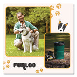 Furloo 13-Gallon Heavy Duty Dog Waste Station Can Liners, Open-Face, 13 gal, 26" x 33", Black, 50 Bags (GCEFLO22) Each