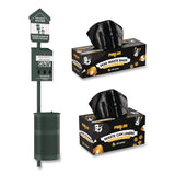 Furloo Pet Waste Station Starter Kit with Roll Bag Dispenser, Bags and Liners, 11.5 gal, Top Door, Green (GCEFLO1RSGB) Each
