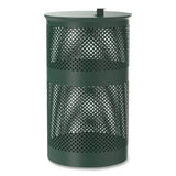Furloo 13 Gallon Heavy-Duty Outdoor Pet Waste Trash Can with Lid, Top Door, Green (GCEFLO1TG) Each