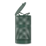 Furloo 13 Gallon Heavy-Duty Outdoor Pet Waste Trash Can with Lid, Top Door, Green (GCEFLO1TG) Each