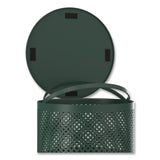 Furloo 13 Gallon Heavy-Duty Outdoor Pet Waste Trash Can with Lid, Top Door, Green (GCEFLO1TG) Each