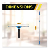 Gritt Commercial Pro Window Washing Kit with Swivel Squeegee and 6 ft Telescopic Pole, 14" Wide Blade (GCEGRI1306F14) Each