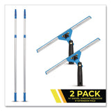 Gritt Commercial Pro Window Washing Kit with Swivel Squeegee and 6 ft Telescopic Pole, 14" Wide Blade, 2/Kit (GCEGRI1306F142P) Each