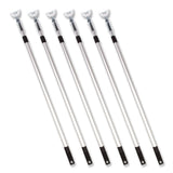 Gritt Commercial 72" Aluminum Telescopic Dust Mop Handle, 1" dia x 42" to 72", Silver, 6/Pack (GCEGRI1816PK) Case of 6