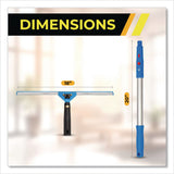 Gritt Commercial Pro Window Washing Kit with Swivel Window Squeegee and 20" Pole, 18" Wide Blade (GCEGRI13118) Each