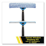 Gritt Commercial Swivel Window Washing Kit with Squeegee and Washer, 14" Wide (GCEGRI136) Each