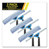 Gritt Commercial Swivel Window Washing Kit with Squeegee and Washer, 14" Wide, 3/Kit (GCEGRI1363PK) Each