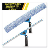 Gritt Commercial Swivel Window Washing Kit with Squeegee and Washer, 18" Wide (GCEGRI13618) Each