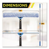 Gritt Commercial Pro Window Washing Kit with Squeegee, Washer and 6 ft Telescopic Pole, 18" Wide Blade, 3/Kit (GCEGRI1376F183P) Each