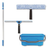 Gritt Commercial Pro Window Washing Kit with 14" Wide Blade Squeegee, Washer, 6 ft Telescopic Pole and 3 gal Heavy-Duty Bucket, 3/Kit (GCEGRI137B6F143) Each