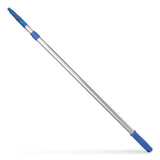 Gritt Commercial 6 ft Telescopic Aluminum Extension Pole with Click/Lock Adapter Cone, 3.5 ft to 6 ft, Blue/Silver, 12/Carton (GCEGRI1066F12PK) Case of 12