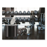 Gritt Commercial Stainless Steel Wall Mount Wet Wipe Dispenser, 9.7" x 9.7" x 9.8", Black (GCEGRI510WBLK) Each