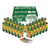 Crayola® Classic Color Crayons, Regular Size, 24 Assorted Colors, 24/Pack, 24 Packs/Box (CYO523036) Each