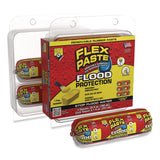 Flex Seal Products® Flex Paste Flood Protection Paste, (3) 8.7 oz Sleeves with Tray/Pack, Dries Yellow, 3 Packs/Carton (FSGRPSYELR32) Case of 3