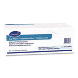 Diversey™ Dry Wipe Disposable Wiping System, 1-Ply, 6 x 8, Unscented, White, 500/Box, 4 Boxes/Carton (DVOD1228884) Case of 4