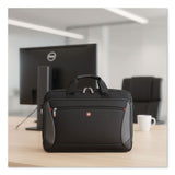 Wenger® SwissGear Mainframe Laptop Briefcase, Fits Devices Up to 16", Polyester, 15.75 x 6 x 12, Black/Gray (SWA64038010) Each