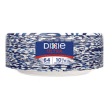 Dixie® Ultra® Paper Plate with Flex-Proof Technology, 10" dia, Multicolor, 64/Pack (DXE16525) Pack of 64