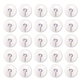 Excello Global Products® Suction Cup Hooks, Metal Silver Hook, 25/Pack (EXOSC25PK) Pack of 25