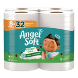 Angel Soft® Mega Toilet Paper, Limited Edition Fresh Evergreen Scent Tube, Septic Safe, 2-Ply, White, 320 Sheets/Roll, 8 Rolls/Pack (GPC79461) Pack of 8