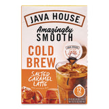 Java House® Amazingly Smooth Salted Carmel Latte Cold Brew Coffee Pod, 12/Box (JVHHFP01824) Box of 12