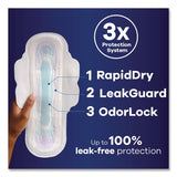 Always® Ultra Thin Overnight Pads with Wings, Size 4, Overnight Absorbency, 16/Pack, 6 Packs/Carton (PGC12851) Case of 6