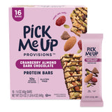 Pick Me Up Provisions™ Gluten-Free Cranberry Almond Dark Chocolate Protein Bar Protein Bars, 1.4 oz Bar, 16/Box (PIEPM63401) Box of 16