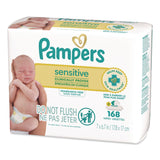 Pampers® Sensitive Baby Wipes, 1-Wipe Pop-Top, Fragrance-Free, 84 Wipes/Pack, 2 Packs (PGC870870) Pack of 2