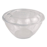 World Centric® PLA Salad Bowl Lids, 5.4" dia x 0.8"h, Clear, Plastic, 450/Carton (WORSBLCS16) Case of 450