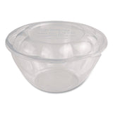 World Centric® PLA Salad Bowl Lids, 6.8" dia x 0.8" h, Clear, Plastic, 600/Carton (WORSBLCS32) Case of 600