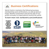 World Centric® Kraft Paper Straws, 8", Brown, 50/Pack (WORSTRTPA8K) Pack of 50