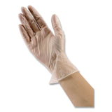 AMBITEX® V5101 Series Latex-Free Lightly Powdered Vinyl Gloves, Large, 3 mil Thick, 9" Long, Clear, 1,000/Carton (TXIVLG5101CT) Case of 1000