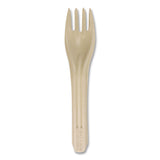 World Centric® NoTree Cutlery, Light Mediumweight, Fork, Paper, Natural, 1,000/Carton (WORFONT6) Case of 1000