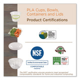 World Centric® PLA Lids for Fiber Containers, 6.3 x 8.2 x 0.5, Clear, Plastic, 400/Carton (WORTRLCS8) Case of 400