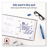 Avery® MARKS A LOT Large Desk-Style Permanent Marker, Broad Chisel Tip, Blue (AVE08886EA) Each