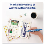 Avery® MARKS A LOT Large Desk-Style Permanent Marker, Broad Chisel Tip, Blue (AVE08886EA) Each