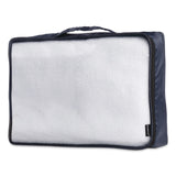 Brookstone® 4-Piece Packing Cube Set, Assorted Sizes, Navy (BKTBOLP0002) Each