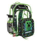 Bioworld® Minecraft Clear 5-Piece Backpack Set, 12 x 5 x 16, Clear/Multicolor (BWRB1Y6Q2SMNCPP) Each