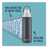 Brita® Stainless Steel Filtered Water Bottle. 20 oz, Carbon (CLO36447) Each