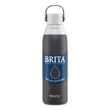 Brita® Stainless Steel Filtered Water Bottle. 20 oz, Carbon (CLO36447) Each